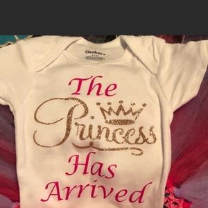 Made2order The Princess Has Arrived onesie